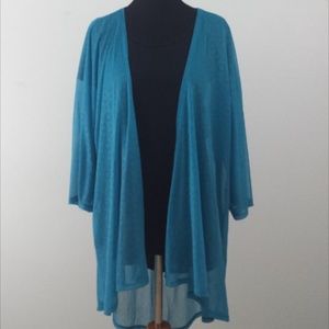 NWT LuLaRoe Lindsay Kimono Teal Green